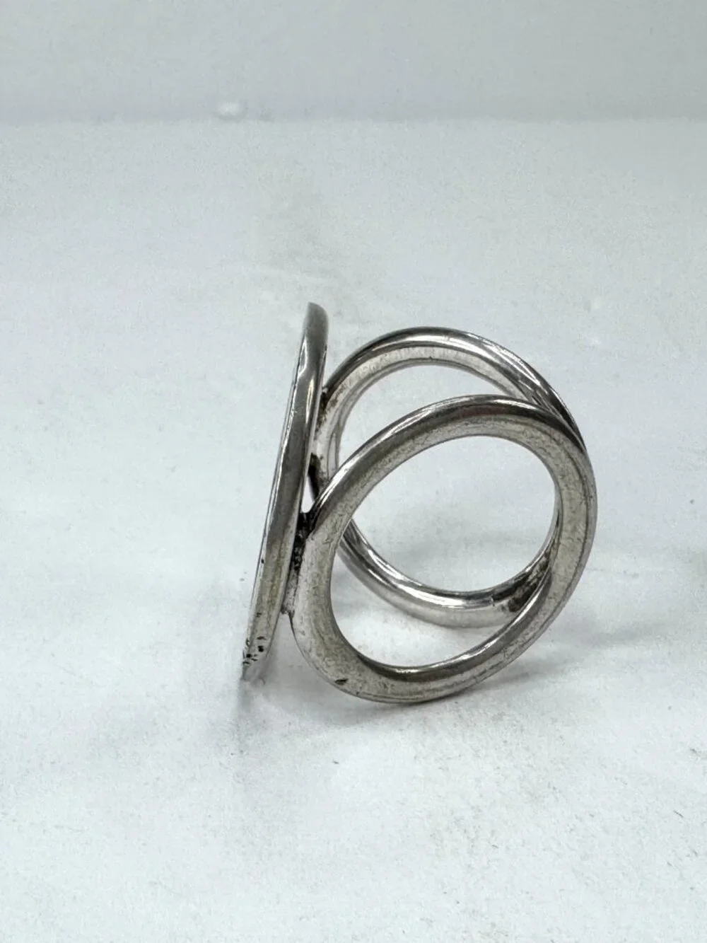 Vintage Bvlgari Sterling Silver Scarf Link authentic with box GS869